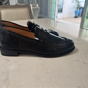 Black Leather Loafers